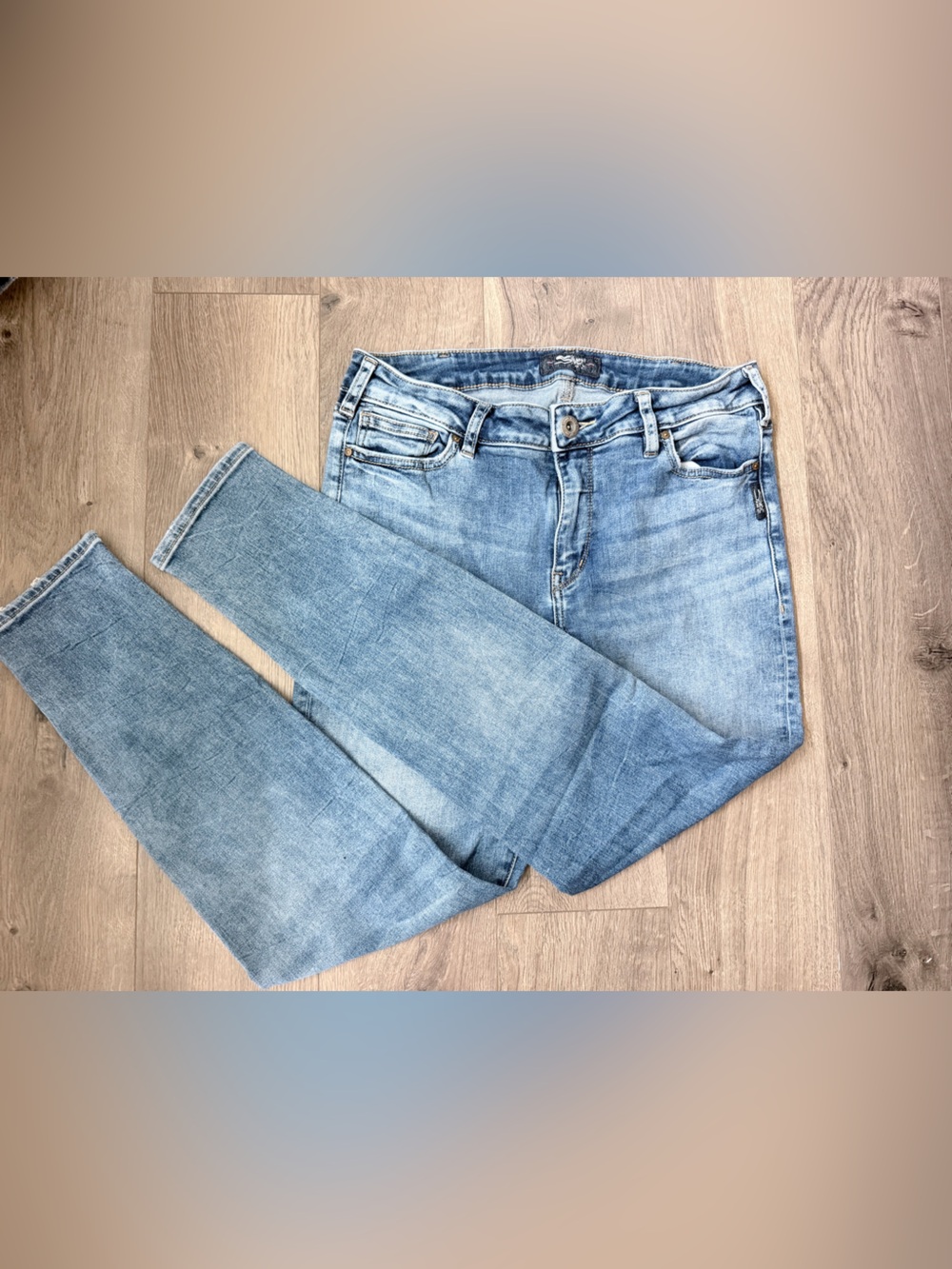 Silver Mazy Super Skinny Jeans Light Blue
